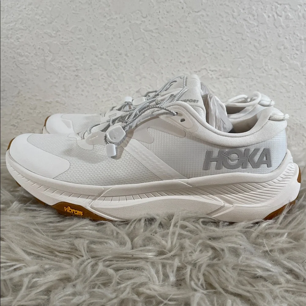 HOKA Women's Transport White Athletic Walking Shoes Sneakers Size 9.5 B NEW - Picture 9 of 16